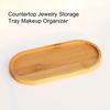 Деревянный поднос для хранения с гладкими краями, кухонные принадлежности, долговечный поднос для хранения ювелирных изделий, органайзер для мелочей, прочная декоративная пластина