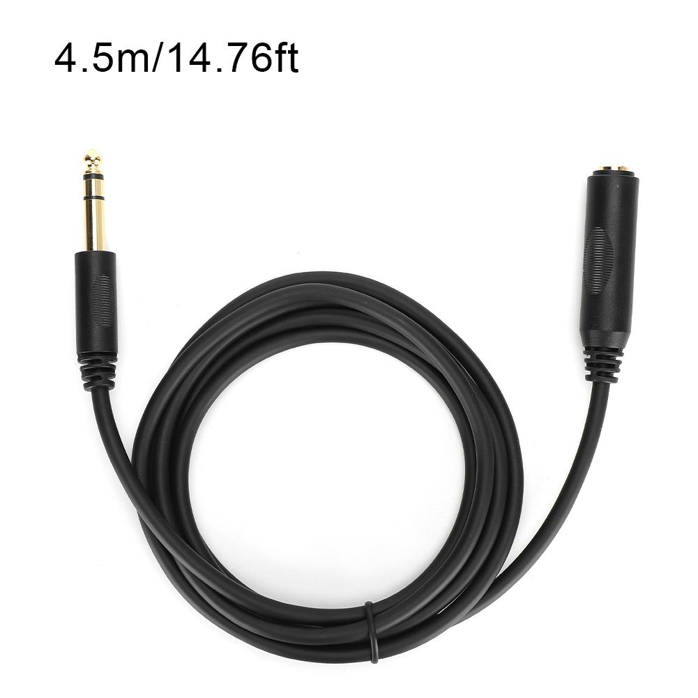 Pure Copper Conductor with Shielding 6.35mm Stereo Male To Female Audio Extension Cable for Sound Card Electric
