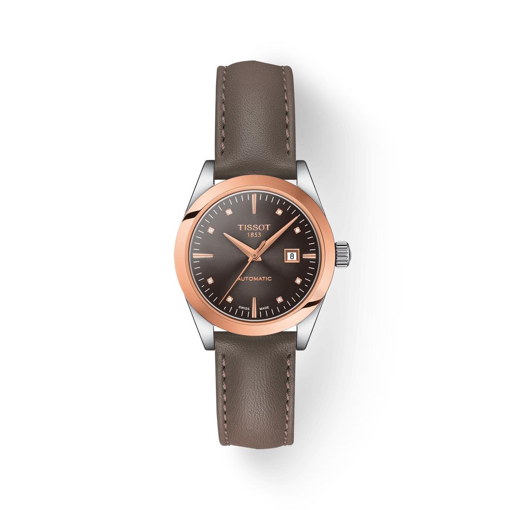 Tissot Кожаный ремешок темно-коричневый циферблат Мужские модные часы T930.007.46.296.00