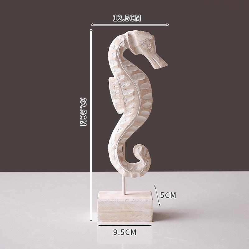 Средиземноморский декор в океанской тематике: Морская звезда, морской конек и раковина для гостиной и ресторана