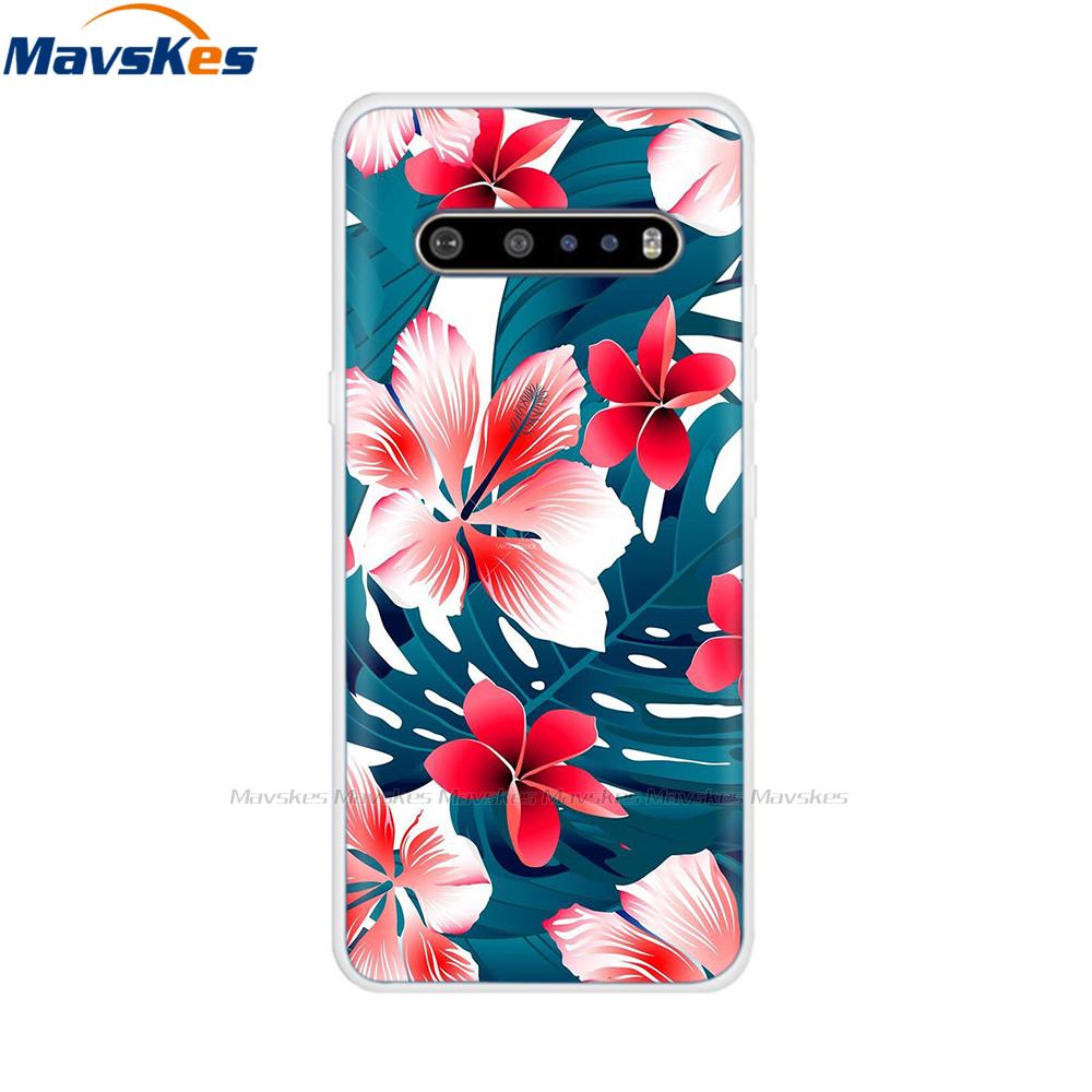 Силиконовый чехол для LG V60 ThinQ 5G, чехол, мягкая ТПУ задняя крышка, чехол для телефона с печатью для LG V60 V50 ThinQ 5G, чехол, Fundas, бампер