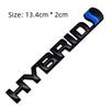 3D Metal 13.4cm * 2cm HYBRID Letter Badge Sticker Rear Trunk Front Grill Emblem Decal Suitable for Most Cars