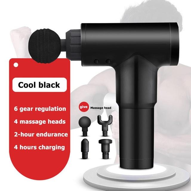 Muscle Gun Cordless Rechargeable Deep Tissue Body With 4 Massage Head Aftercare Massagers