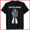 Футболка черная Starship Raptor Engine For Space Explorer & Rocket Scientist S-5XL