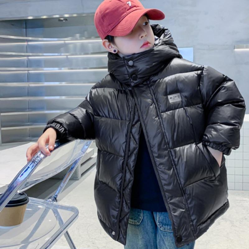 Одноразовая зимняя куртка-пуховик для мальчиков, детская утолщенная куртка из трехслойного белого утиного пуха