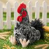 28cm Fluffy Chicken Plush Toys Cute Farmyard Animal White Yellow Chicken Plushies Funny Wet Chick Dolls Girl Boy Gift Home Decor