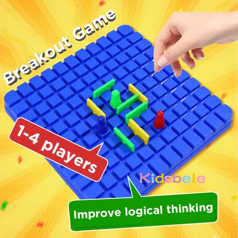 Забавная семейная игра-соревнование, головоломка «Побег», настольная игра, тренировка логического мышления, интерактивная игра для родителей и детей, подарок на день рождения для ребенка
