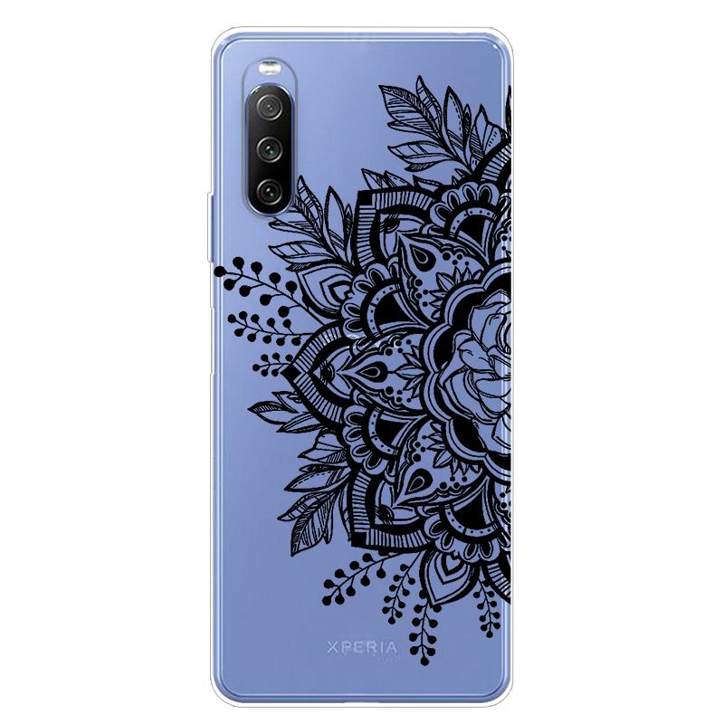 Чехол для Sony Xperia 10 III ТПУ Силикон Мягкий Мультяшный Прозрачный Чехол для Sony Xperia 1 5 III Ace II Чехол для Телефона Прозрачный Coque