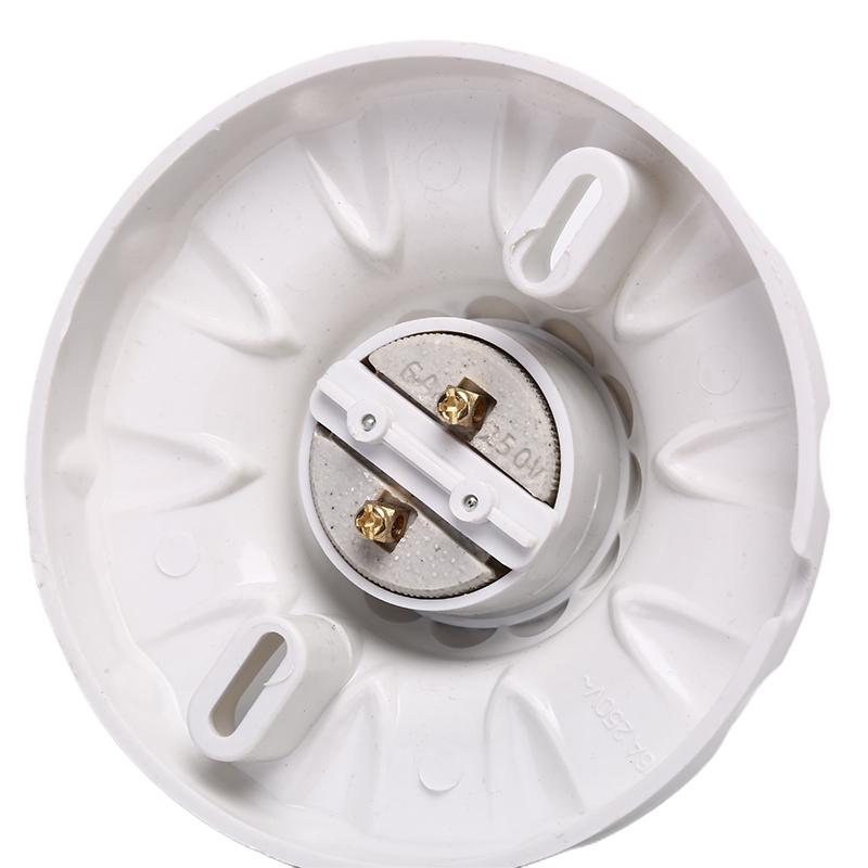 E27 Керамика Светодиодный держатель лампочки Круглая цоколь Подвесная лампа Цоколь