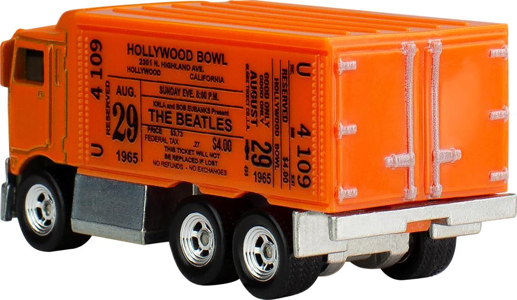 Hot Wheels Pop Culture Beatles Highway Hauler Vehicle Toy Mini Car 3 Years Old and Up Orange HVJ41 - (Orange)