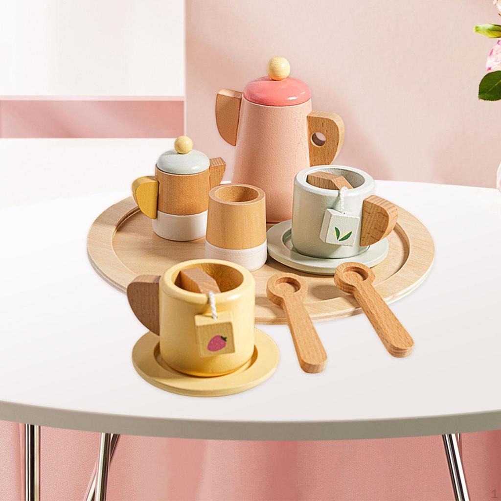 Ролевые игры Игровой набор Детские игрушки Набор жизненных навыков Моделирование Ролевой Послеобеденный чай Монтессори для