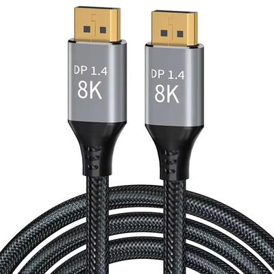 Кабель DisplayPort 1.4 DP, Ultra HD 8K@60Hz 4K@144Hz, высокоскоростной 32.4Gbps HDCP 3D гибкий кабель DP-DP для HDTV дисплеев мониторов графических ПК