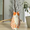 Dotted Cat Flower Vase Desktop Decoration Resin Cartoon Kitten Floral Plants Vase Indoor Real Dried Flower Holder Floral Arrangement Container