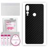 apgo Protective Skin Sticker for the Back Compatible with Lenovo Z5s, Wrap Film, Foil, Vinyl - Pattern Carbon Black