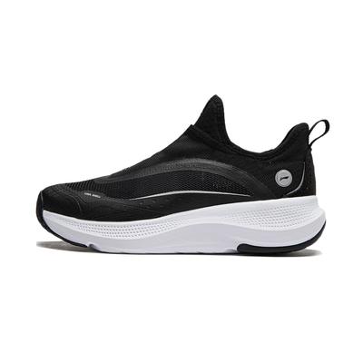 Li Ning Soft Go Slip-On Толстая подошва Увеличивающая рост Нескользящая Износостойкая Дышащая Легкая Низкая Повседневная Обувь Женская Повседневная Обувь AGLU106-1