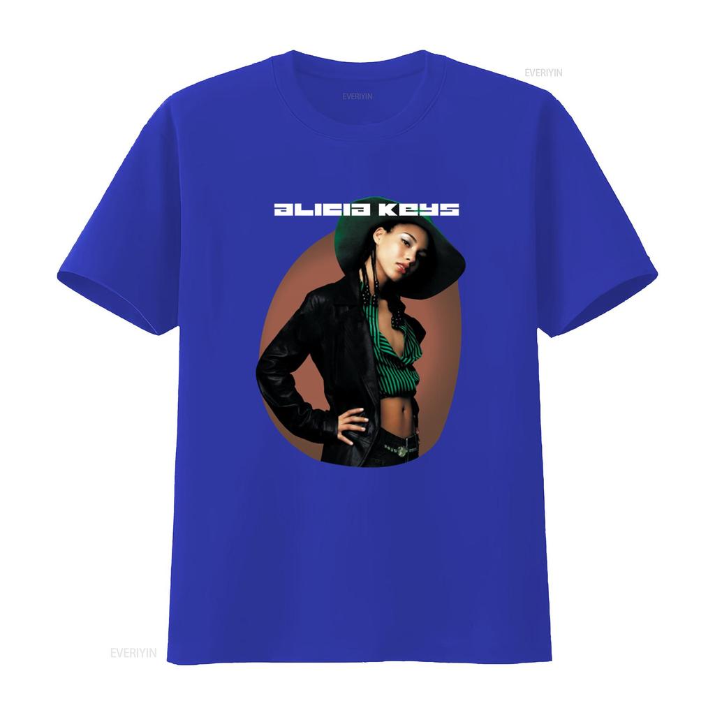 Vintage 2002 Alicia Keys Tour Concert T Shirt Black Medium Retro Style Music Lover vintage Washed Stylish Comfortable Versatile