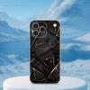 Мраморный арт Черно-золотой чехол для телефона для iPhone 16,15,14,13,12,11,17 Pro,Max,Plus,X,XS,XR,SE,Mini Прозрачный мягкий чехол