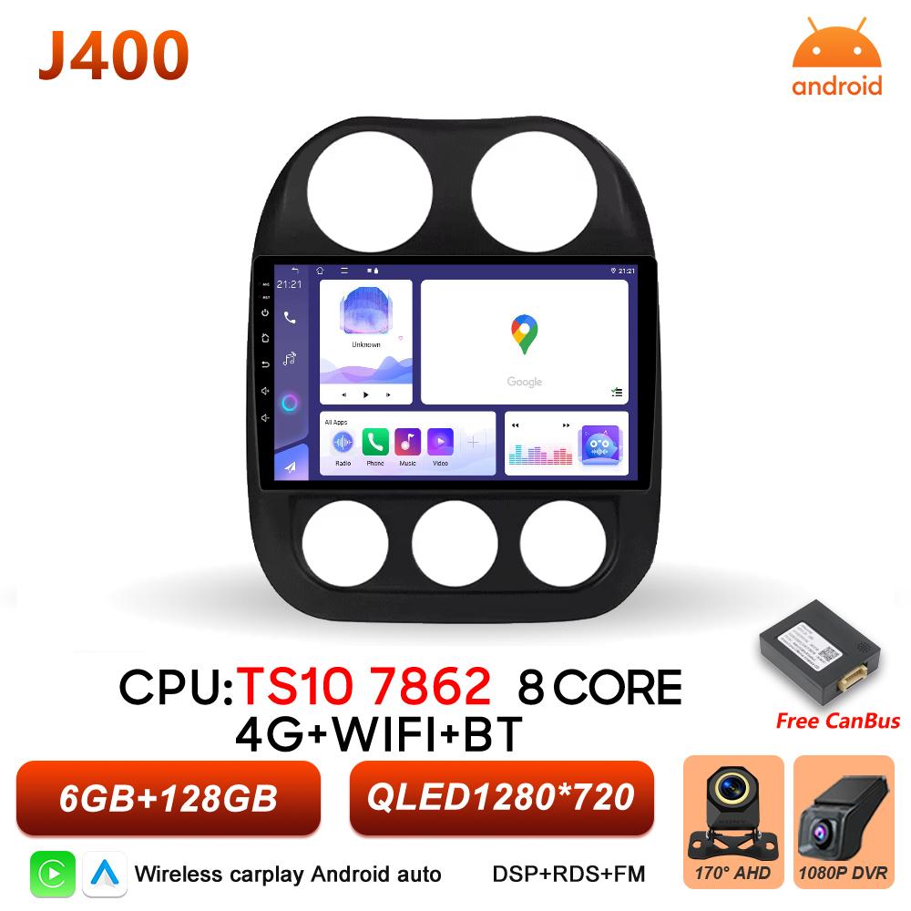 Car Radio Android 16 For Jeep Compass Patriot 2010 2011 2012 2013 2014 2015 2016 Multimedia Player GPS Navigation Touch Screen