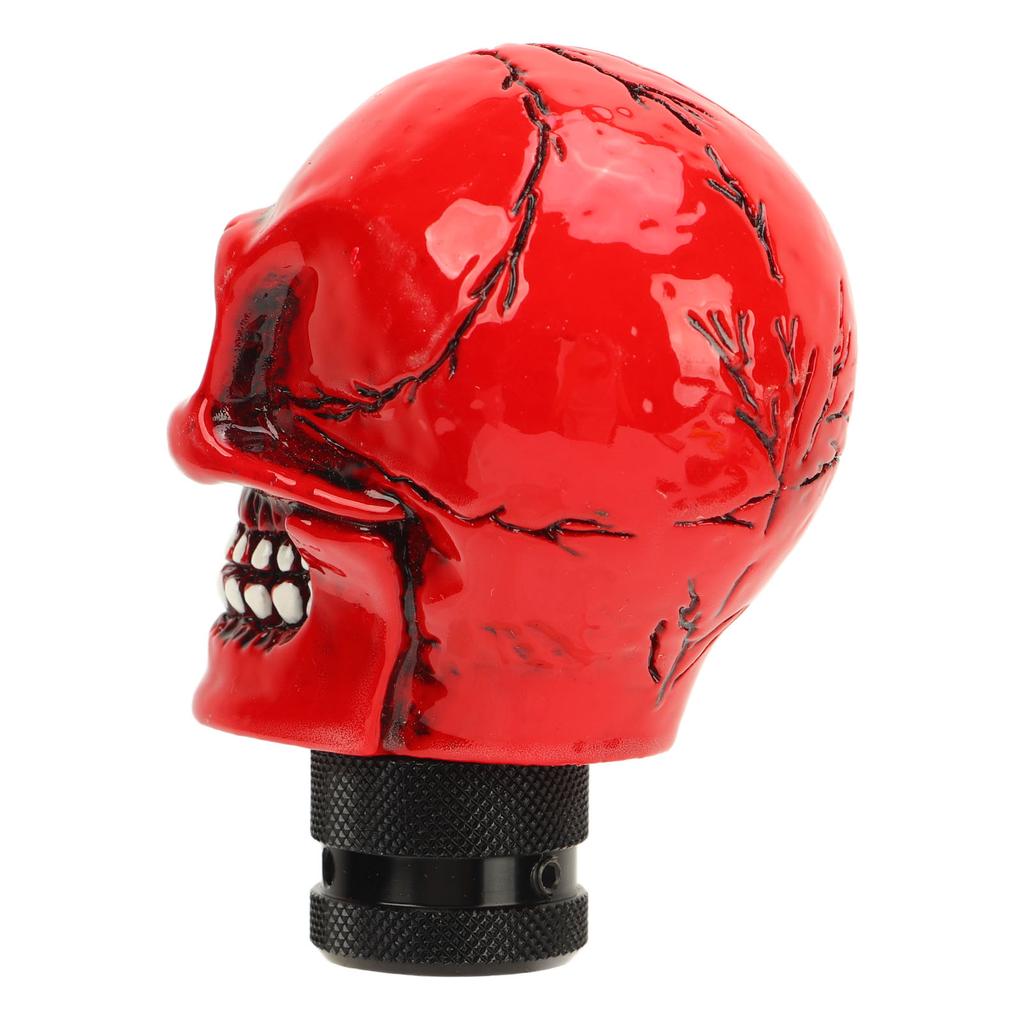 Skull Gear Shift Knob Red Universal Skull Head Resin Shift Lever Handle Shifter Knob Manual Lever Stick for Cars