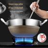 ZISIZ 316 Stainless Steel Deep Non-stick Pot