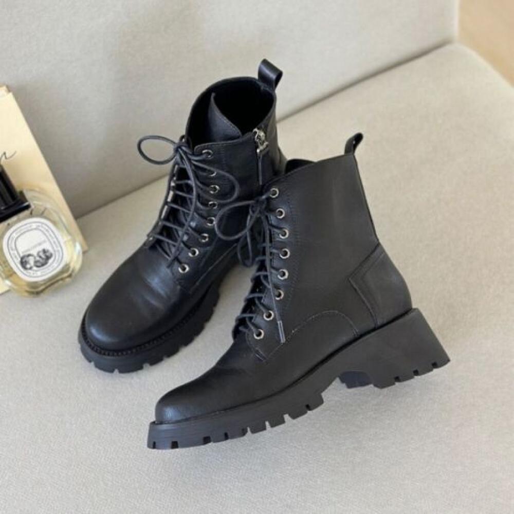 Melting Brown Women Casual Chunky Heel Walker Boots 2color