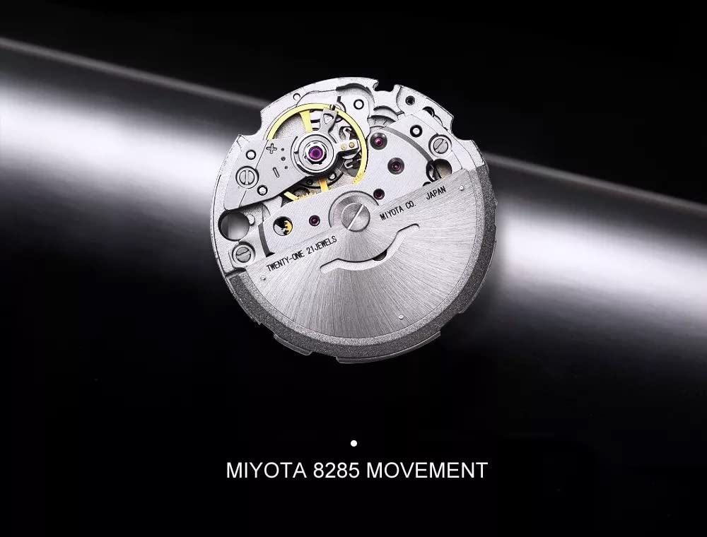 Сделано в MIYOTA8215, немецкие ретро-часы, водонепроницаемые до 10 часов, механический корпус, треугольный узор, нержавеющая сталь, сапфировое стекло, подарок на совершеннолетие C8185