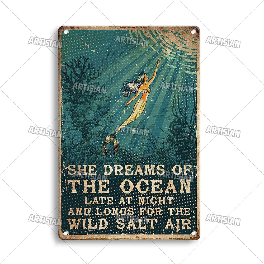 Художественный Плавание Металлический Знак Дайвинг Жестяной Плакат Спорт Океан Декоративная Тарелка Настенный Декор Гараж Бар Паб Клуб Отель Кафе Кухня