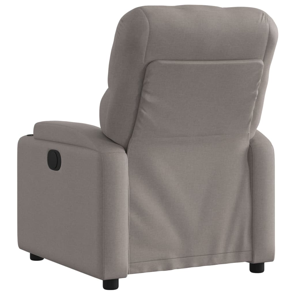 Recliner Chair Taupe Fabric