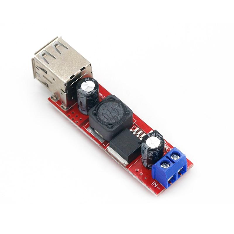 DC 6V-40V до 5V 3A двойной USB зарядка DC-DC понижающий преобразователь модуль для автомобильного зарядного устройства LM2596 Dual USB