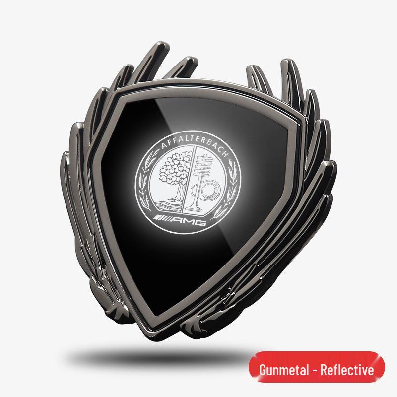 Металлическая наклейка-эмблема крыла для автомобиля Mercedes GLA35/G45 AMG, боковое окно кузова