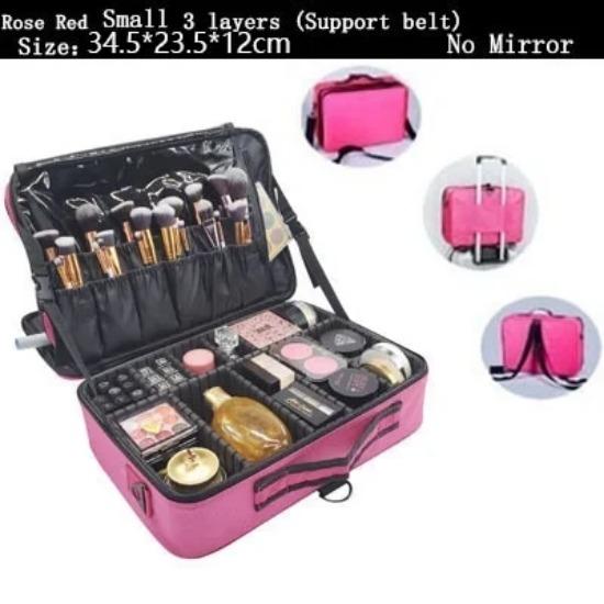 Новая косметичка, профессиональная косметичка, водостойкая женская косметичка, органайзер для макияжа, большая вместительная дорожная сумка для хранения, сумки