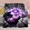Jujutsu Kaisen Flannel Design Blanket Soft Warm Throw Lightweight Cozy Sofa Bed Decor 