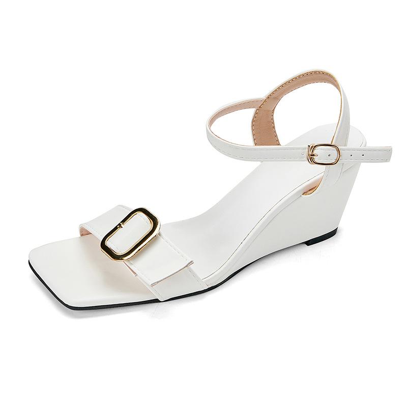 Лето 2025 новая мода интернет-знаменитостей, повседневные тапочки на толстом каблуке с нескользящей подошвой в стиле феи