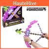 Игрушечный розовый лук и стрелы Minecraft для детей, пластиковый материал, размер упаковки 38*35,5 см