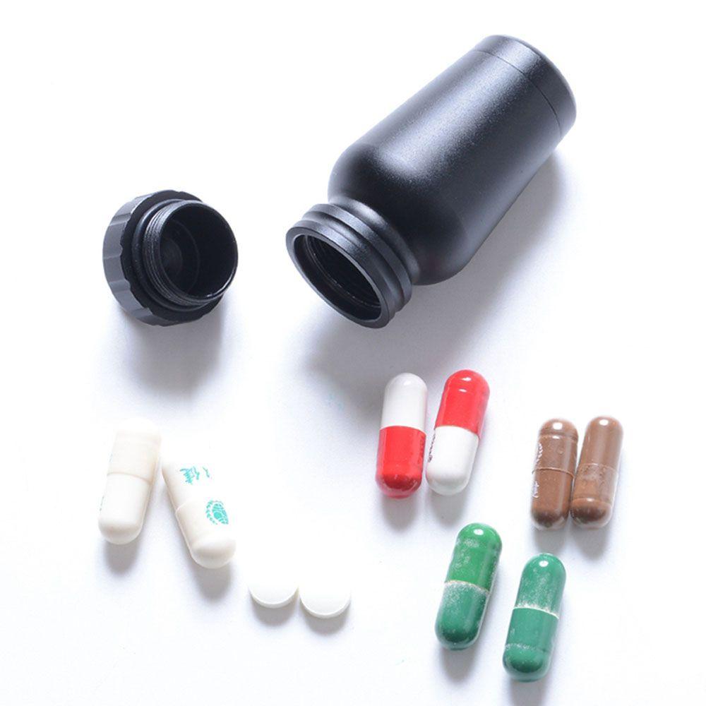 Pill Holder Sealed Aluminum Zinc Zinc Alloy Waterproof Canister Medicine Container Pill Case Capsule Bottle