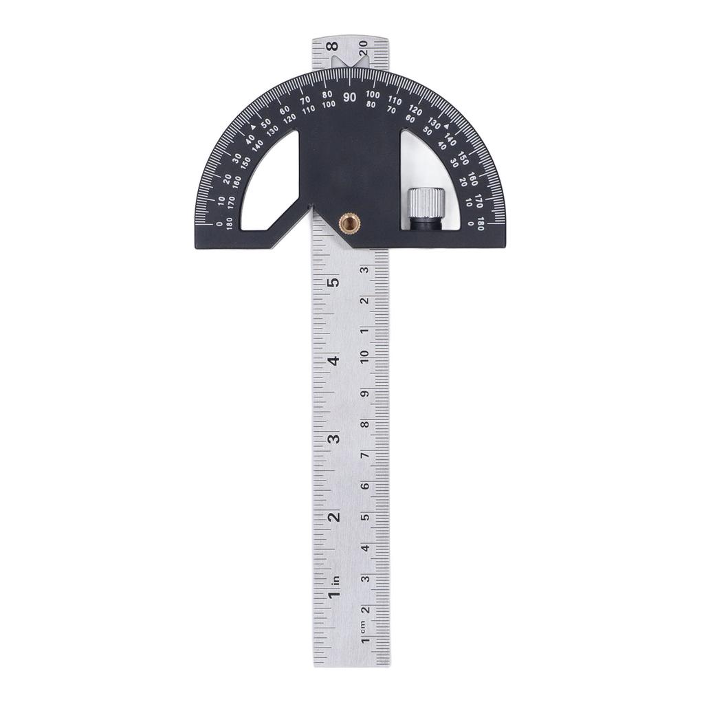 Угловой транспортир, столярная угловая линейка для измерения и разметки кромок по дереву, 8 дюймов