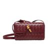 2025 New Hand-Woven Small Square Shoulder Bag with Hardware Lock for Women