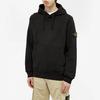 STONE ISLAND Худи с логотипом-патчем черное мужское топы 741564151-V0029