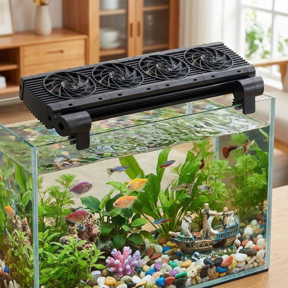 1/2/3/4/5/6 Head Aquarium Cooling Fan Variable Speed Heat Dissipation Fan Fishbowl Culture