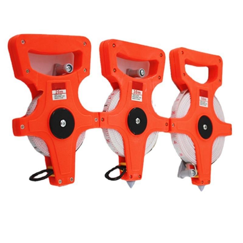 Метр Открытая катушка Стекловолоконная рулетка Ярд Измерительная лента для спортивной площадки, улицы, инженерная измерительная катушка