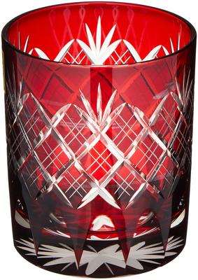 Tajimaglass Стакан Tajima Edo Kiriko Stacked Old 280 мл Красный Yarai/Kikusoko TG04-24-1R