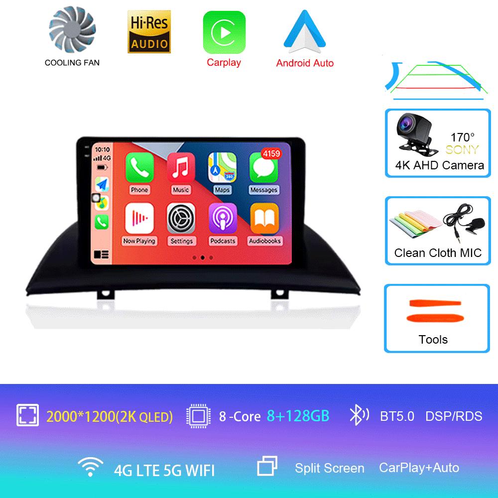 Для BMW X3 E83 2004 2005 2007-2012 9 дюймов Android 14 2din Радио DVD Автомобильный мультимедийный видеоплеер Навигация GPS 2 din dvd