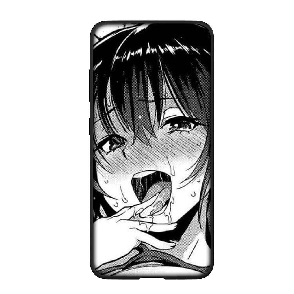 Для Samsung Galaxy S25 S24 S23 iPhone 17 16 15 Xiaomi Redmi Note 14 13 12 11 Plus Pro Max Чехол Ahegao Hentai Манга Аниме Девушка Waifu OPPO Huawei Обложка