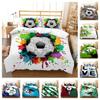 Постельное белье, чехол из трех предметов с 3D футбольным принтом, постельное белье, пододеяльник, подарок, домашнее постельное белье, наволочка, удобная