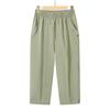 Elastic High Waist Cotton Capris for Middle-Aged and Elderly Women - Summer 2026 Casual Style for Young Mothers.