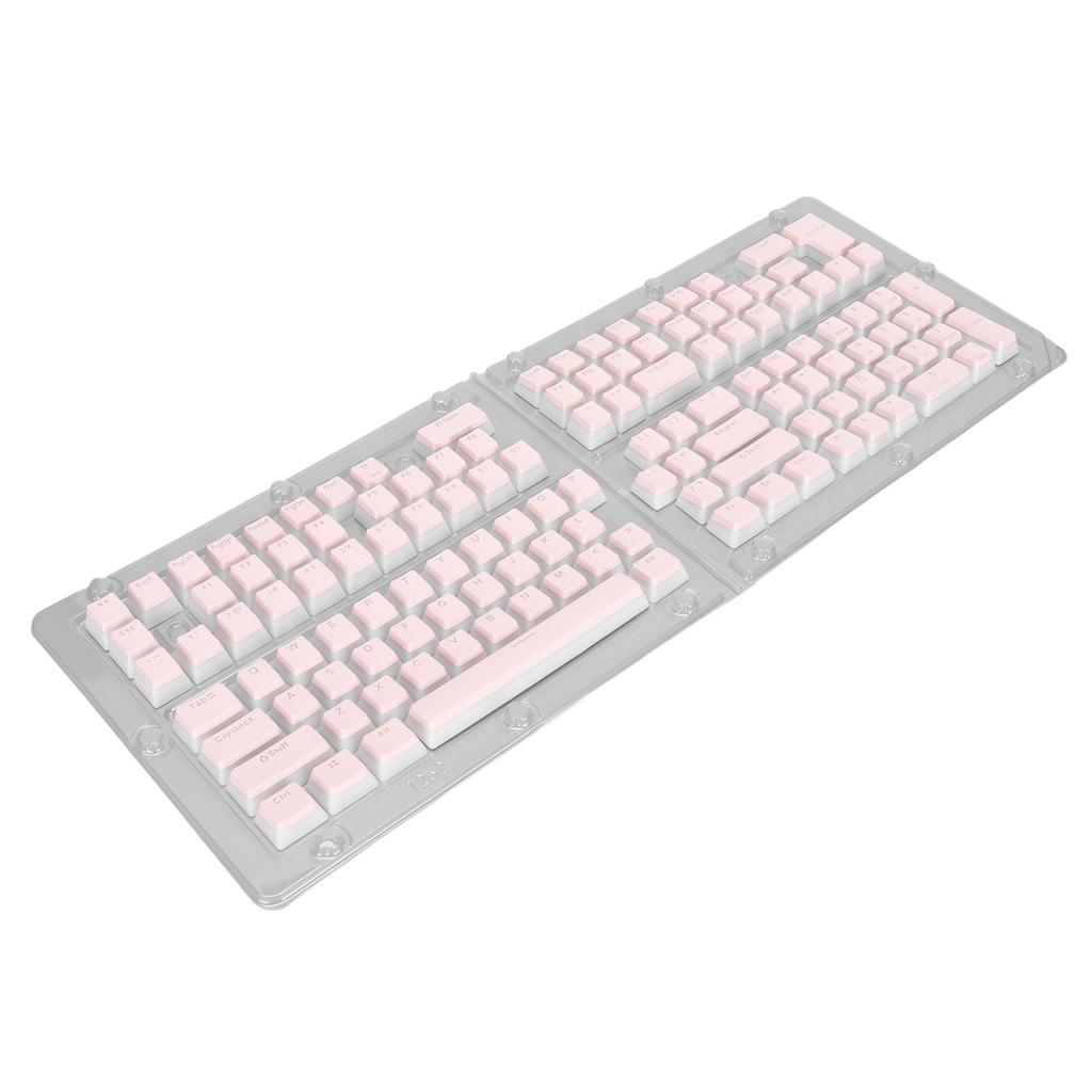 Keyboard Keycaps 129 Keys Pudding Transparent OEM Height PBT Two Color Injection Molding DIY