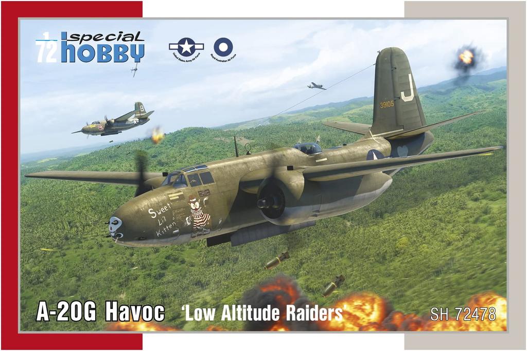 Special Hobby US Army Douglas Havoc Attack Aircraft Pacific War Пластиковая модель SH72478 1/72 A-20G Двухмоторный