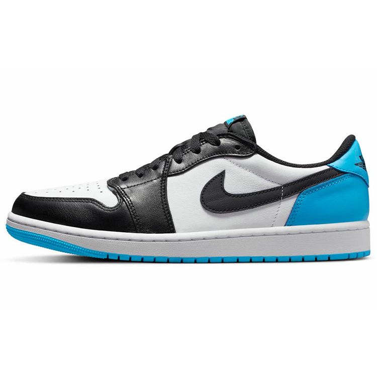 Air Jordan 1 Retro Low OG UNC Unisex Sneakers White Dark-Powder-Blue Black CZ0790-104