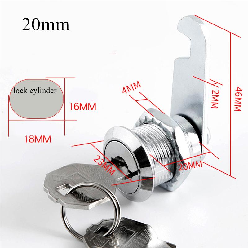 Cam Lock Высококачественный замок безопасности почтовый ящик картотека стол ящик шкафчик с 2 ключами DIY шкаф инструменты мебельная фурнитура