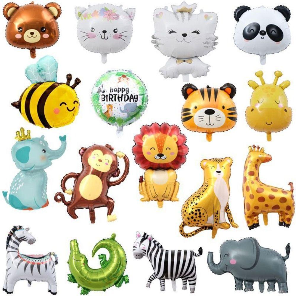 Форма животного Лев Обезьяна Слон Воздушный шар Джунгли Животные Воздушные шары Baby Shower